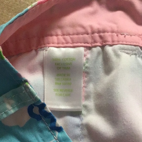 Lily Pulitzer Blue Floral Buttercup Shorts - Picture 12 of 13